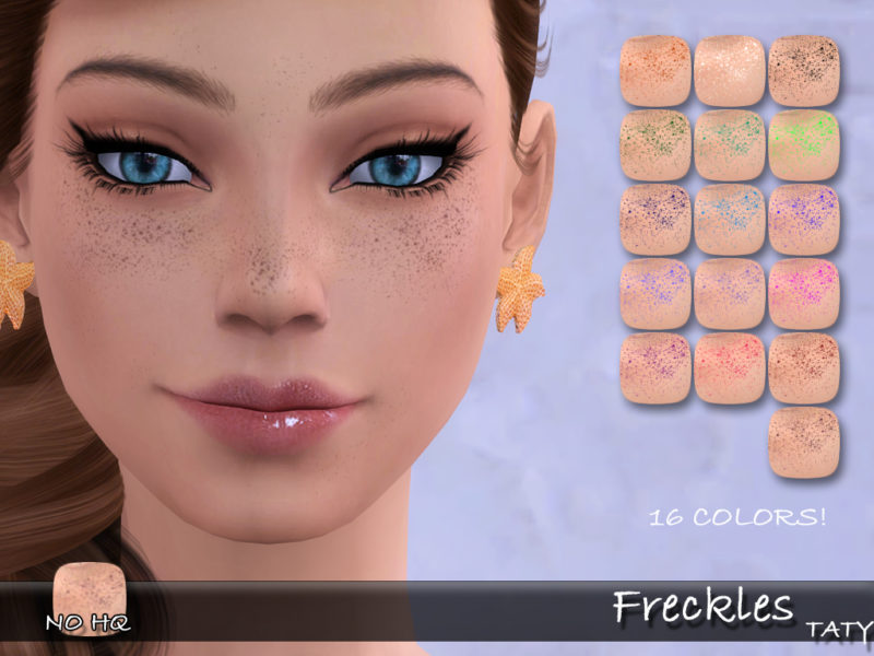 face and full body freckles cc sims 4